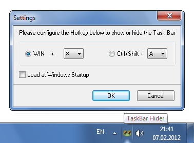 taskbar hider